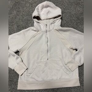 Danskin Ladies' Half Zip Hoodie Tan